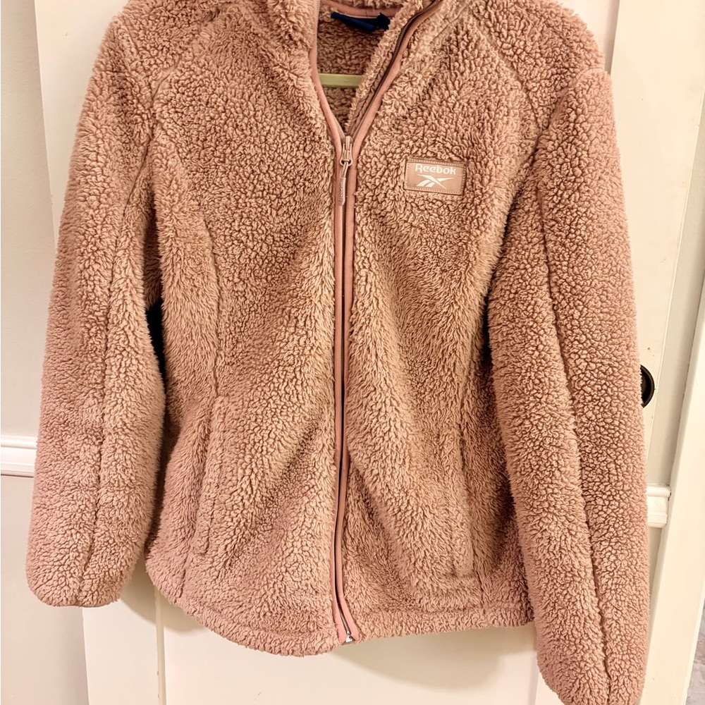 Reebok Women's Pink Fleece Hoodie